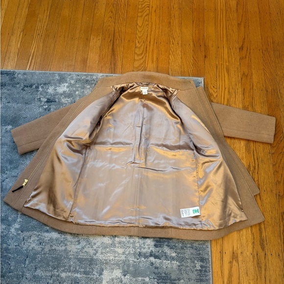 Crewcuts J.Crew Girls' wool-blend bow-pocket coat, kids 6-7, Heathered Acorn - Picture 5 of 11